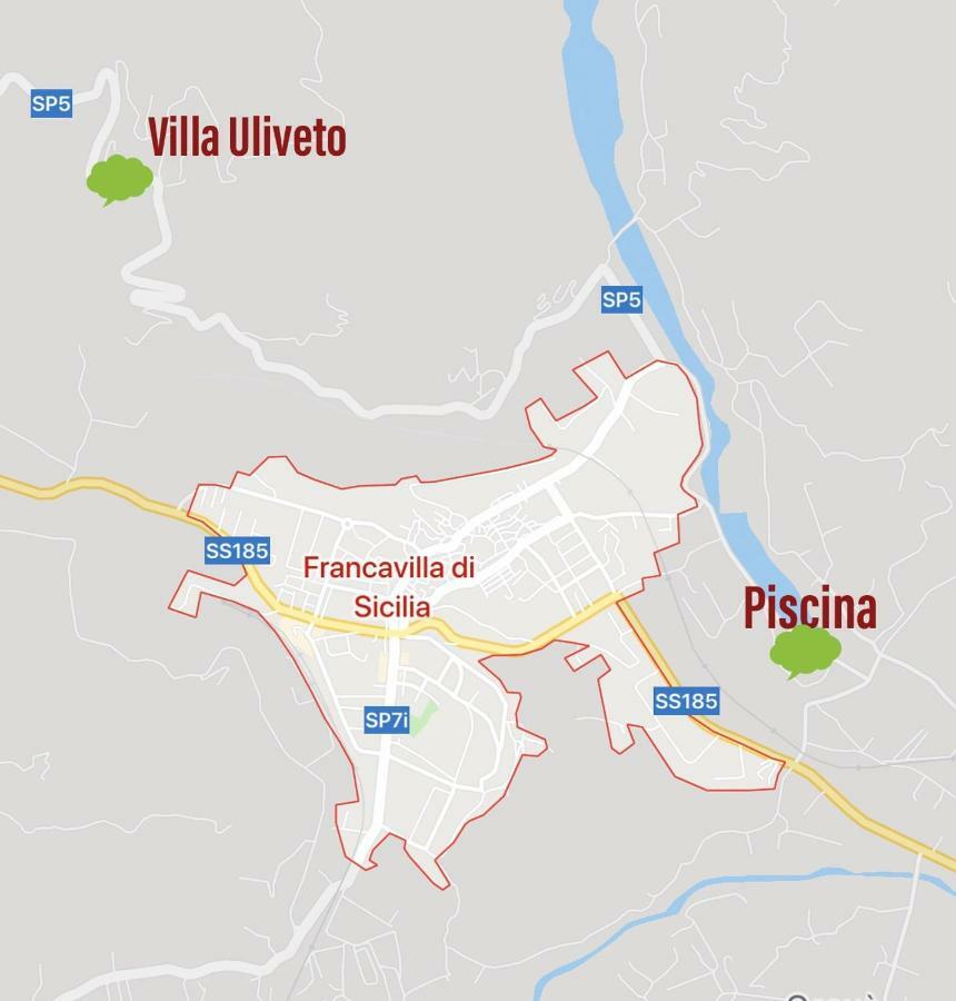 Villa Uliveto Francavilla di Sicilia Exterior foto